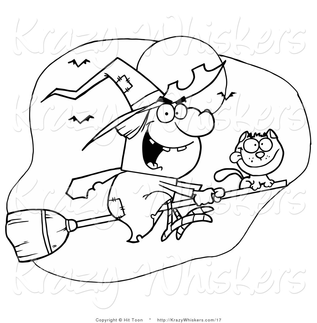 halloween cat coloring pages art istock - photo #22