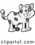 Critter Clipart of a Spotted Cat by Dennis Holmes Designs