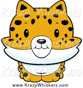 Critter Clipart of a Baby Bobcat Smiling by Cory Thoman