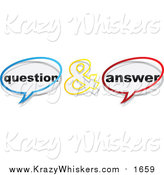 Critter Clipart of Question and Answer Chat Balloons by Andrei Marincas